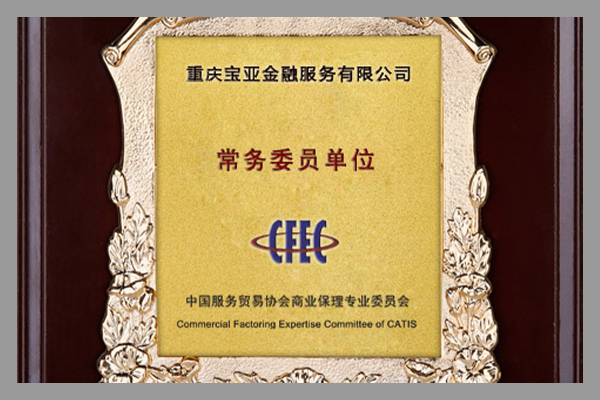 中國商業保理專委會常務委員單位